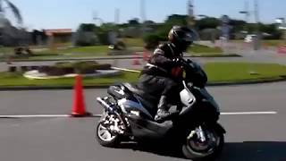 沖縄バイクジムカーナ2018 3月大会 Aクラス 11番 CYGNUS [upl. by Bausch194]