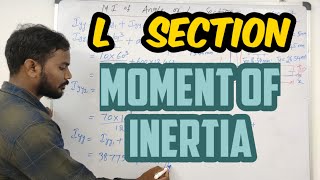 Moment of Inertia of L Section  Moment of Inertia of Angle section  MI of l Section in Telugu [upl. by Aihselat]