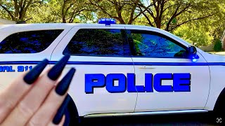 ASMR in POLICE CAR 🚔 TOUR wTAPPING amp SCRATCHING [upl. by Ariak]