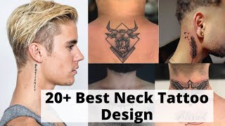 Best neck tattoos for men  Small neck tattoo designs male  Tattoo ideas for men  Lets Style Buddy [upl. by Aneej]