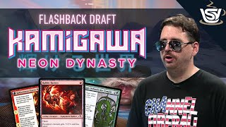 Getting Aggressive in a Neon Dynasty Flashback Draft  LSV  MTG Arena [upl. by Cherice]