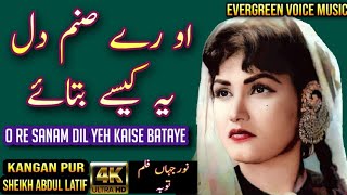 Noor jahan song  o re sanam dil yeh kaise bataye  urdu hindi song  remix song  jhankar song [upl. by Melba]