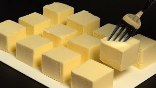 Nur 1 Zutat Bereiten Sie 800 Gramm hausgemachte Butter vor Schmeckt besser als im Laden [upl. by Repinuj]