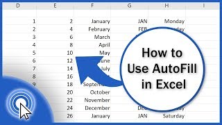 How to Use AutoFill in Excel Best Practices [upl. by Dukie]