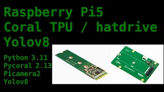 Raspberry Pi 5 Ep06  Coral TPU  hatdrive  Yolov8  Python 311 [upl. by Rizika]