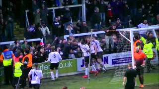 Mills goal vs Camberley with Radio Hereford commentary hardcam [upl. by Davide]