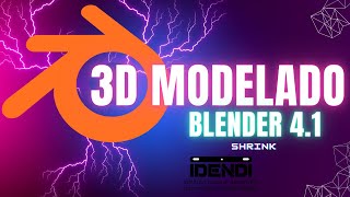 Modelado en Blender Cómo ENCOGER o ENSANCHAR con SHRINK [upl. by Kopple306]