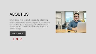 Responsive About Us Section Using HTML amp CSS  About Us Page  HTML amp CSS Tutorial [upl. by Valleau569]