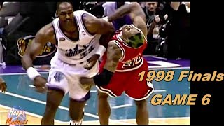 Karl Malone vs Dennis Rodman 1998 Finals Game 6 Wrestling Game amp 6th Championship [upl. by Roseann740]