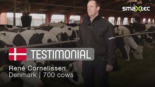 smaXtectestimonial René Cornelissen Danmark 700 malkekøer [upl. by Tacita821]