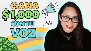 COMO GANAR DINERO EN INTERNET CON TU VOZ Trabajo desde casa SIN EXPERIENCIA  Liz Romero Oficial [upl. by Emelen]