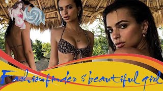 Hot Girl  Emily Ratajkowski shows off peachy posterior in a bikini [upl. by Naloc]