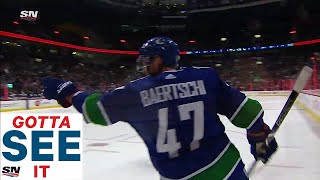 GOTTA SEE IT Derrick Pouliot Dangles Through Sabres Feeds Baertschi For Easy Goal [upl. by Arriat]