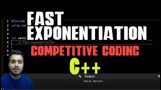 Fast Exponentiation in Competitive Coding with Code  Coding Interview Question [upl. by Alanah]