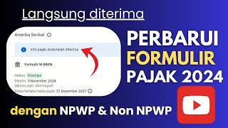 Cara Isi Formulir Pajak Adsense Youtube Yang Kadaluwarsa 2024 [upl. by Newra]