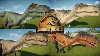 All Megalosaurus skins  Jurassic world evolution 2 [upl. by Leblanc]