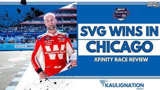 SVG Wins Xfinity Race at Chicago  The Loop 110  NASCAR [upl. by Eiuqcaj244]