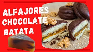 Alfajores de CHOCOLATE y 👉 Dulce DE BATATA Camote [upl. by Christel]