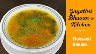 Flaxseed Rasam  Aali Vidhai Rasam  Soup  Healthy amp Tasty Rasam Recipe [upl. by Atterol]