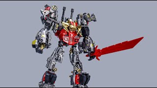 Only 2899 ！！Dragonyan Man Volcanicus Dinobots combiners stop motion by Mangmotion [upl. by Apollus962]