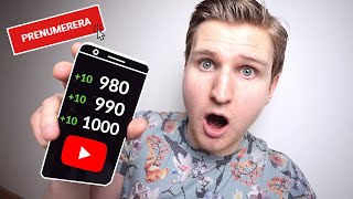 Hur Man Får 1000 Prenumeranter På Youtube DET ÄR ENKELT [upl. by Alleira959]