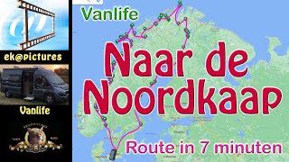 Route Camperreis Noordkaap [upl. by Bohun]