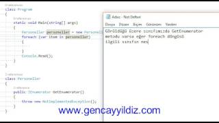 Cta IEnumerable ve IEnumerator Interfaceleri Nedir ve Nasıl Kullanılır  Örnek Video [upl. by Magena]