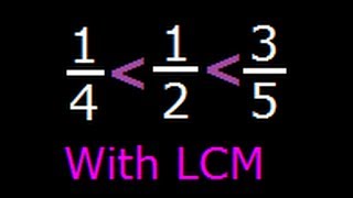 Compare unlike fractions  General method [upl. by Mailand]