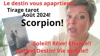 Tirage tarot Août 2024 Scorpion [upl. by Fayina893]