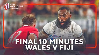 Relive an insane last 10 minutes  Wales v Fiji  Rugby World Cup 2023 [upl. by Syl]