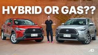 2022 Toyota Corolla Cross Hybrid vs Gasoline  AutoDeal Comparo [upl. by Johnath781]