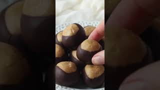 Buckeye Balls Recipe shorts shortsvideo short [upl. by Arlana]