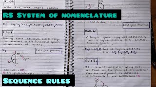 RS system Of Nomenclature Of Optical IsomerSequence rulesSteriochemistry [upl. by Larual927]