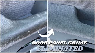 Cleaning DISGUSTING Car Door Fabric On Door Panel [upl. by Yrtua595]