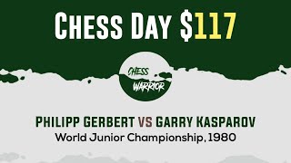 Philipp Gerbert vs Garry Kasparov  World Junior Championship 1980 [upl. by Idmann]