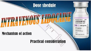 Intravenous lidocaine  mechanism of action  DOCTOR T anaesthesia medical [upl. by Lilly638]