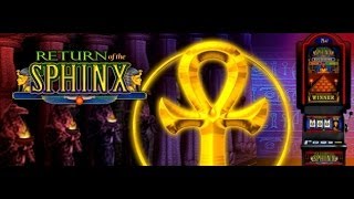 Return of the Sphinx slot machine Harrahs AC Slots Progressive Big WIN Jackpot [upl. by Lounge798]