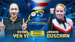 OUSCHAN vs DUONG  VenBilliards Corporation WPA Women’s World 10 Ball Championship [upl. by Kiersten]