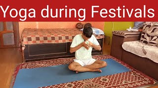 Yoga During Festival  shivapokharel trending love yoga viralvideo love [upl. by Naellij103]