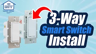 DIY 3Way Switch GE  Leviton Smart Switch Installation ZWave [upl. by Anoli871]