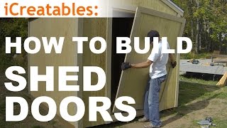 How To Build A Shed  Part 10  Shed Door Building [upl. by Ensoll]