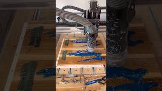 Custom Cribbage Board shapeoko woodworking cncowners epoxyresin cnc [upl. by Audras]