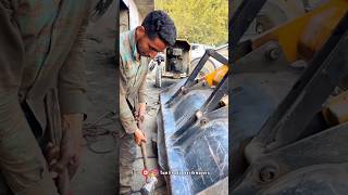 Front bucket pin change challange 🚜🚜  editing automobile Tamilnaduearthmovers [upl. by Enimrej393]