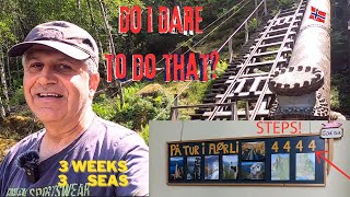 A challenging stairway in the middle of a Norwegian fjord  Part four [upl. by Oicul]