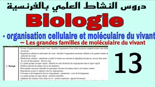 organisation cellulaire et moléculaire du vivant  les grandes familles de moléculaire du vivant [upl. by Attenod109]