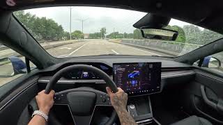 2024 TESLA MODEL S LONG RANGE DRIVING POV [upl. by Sivraj146]