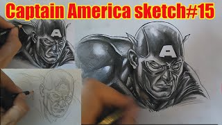 Captain America sketch15 [upl. by Radek57]