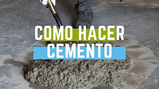 Como hacer cemento [upl. by Pete537]