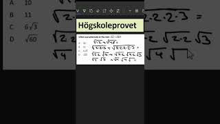 Högskoleprovet utbildning matematik matte enkelt studera skola tips tricks högskoleprovet [upl. by Nnaasil]