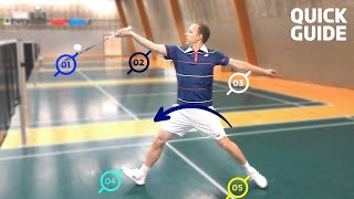 Perfect Badminton Net shot  Quick guide [upl. by Broeker]